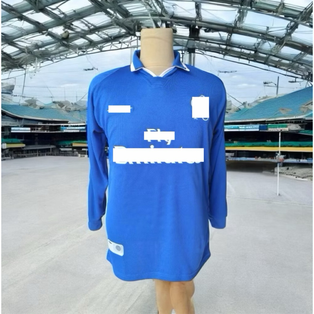 Jersey Retro Fantasy Home 2001 CFC Longsleeev blockcore Skena