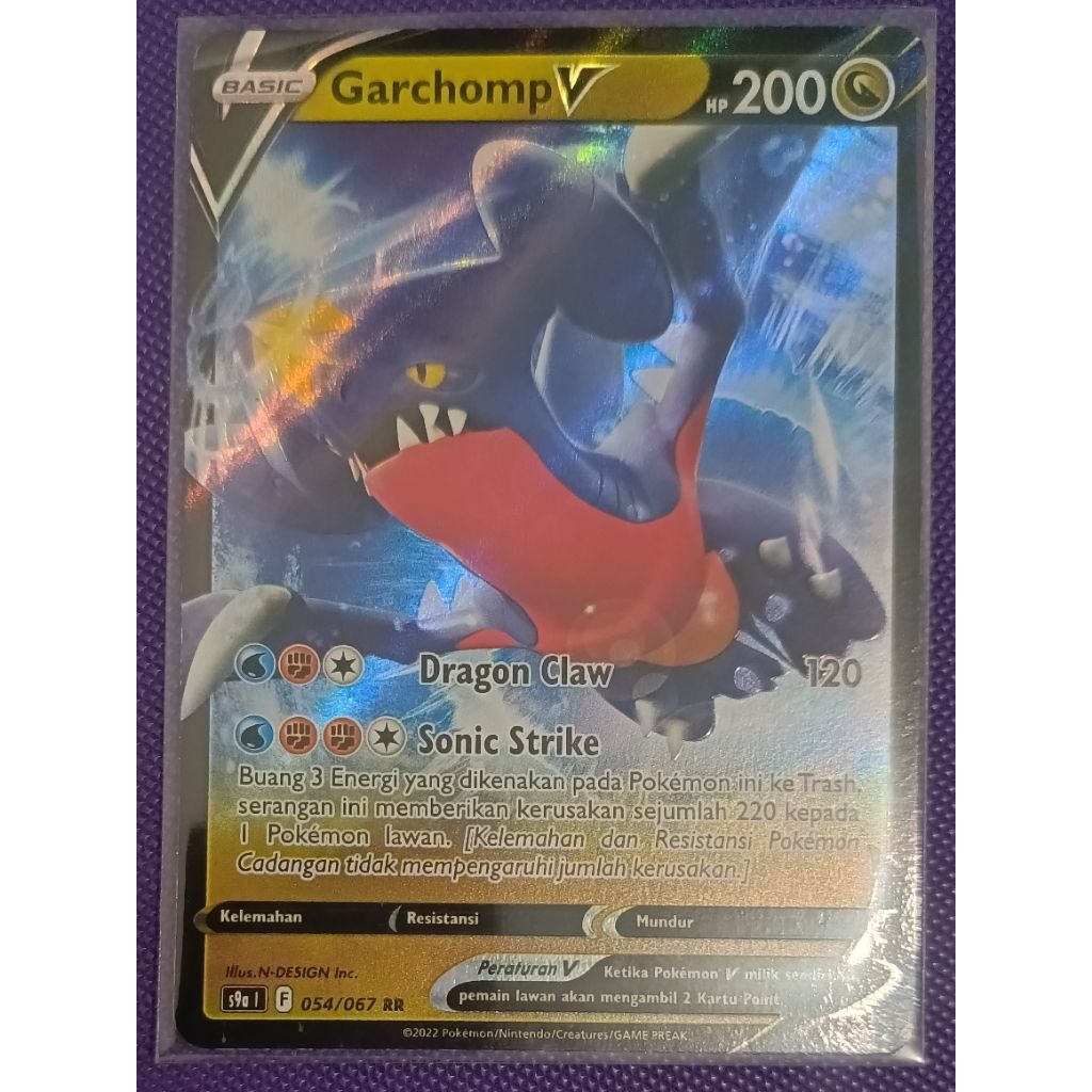 Pokemon Indonesia - GARCHOMP V (DOUBLE RARE)