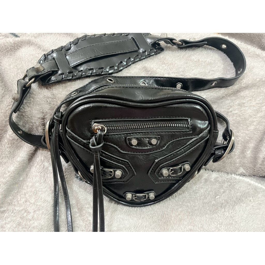 Balen mini le cagole heart crossbody bag