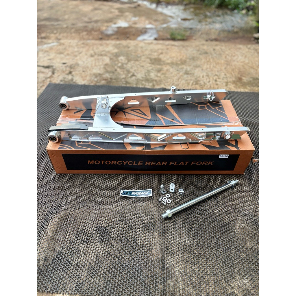 SWING ARM PRO 1 RACING LONG ARM 65CM BAHAN FULL CNC  MX KING V1 V2 MX KING 150 MODEL MALAYSIA