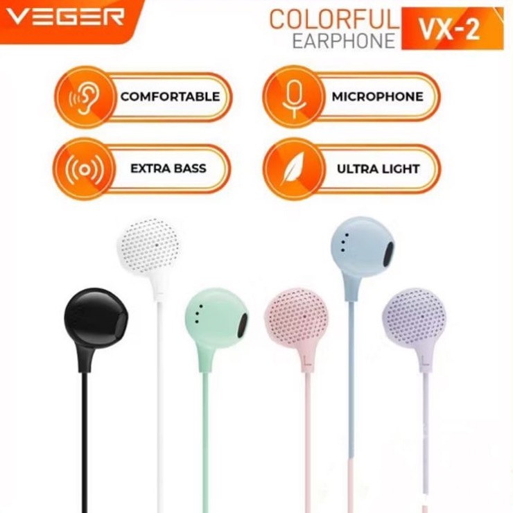 Headset VEGER VX-2 / headset handsfree earphone VEGER VX-2