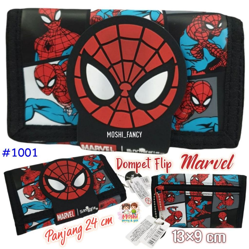 Dompet Anak Spiderman / Dompet Lipat Anak Spiderman / Dompet Tali Anak Laki-Laki Spiderman Boy