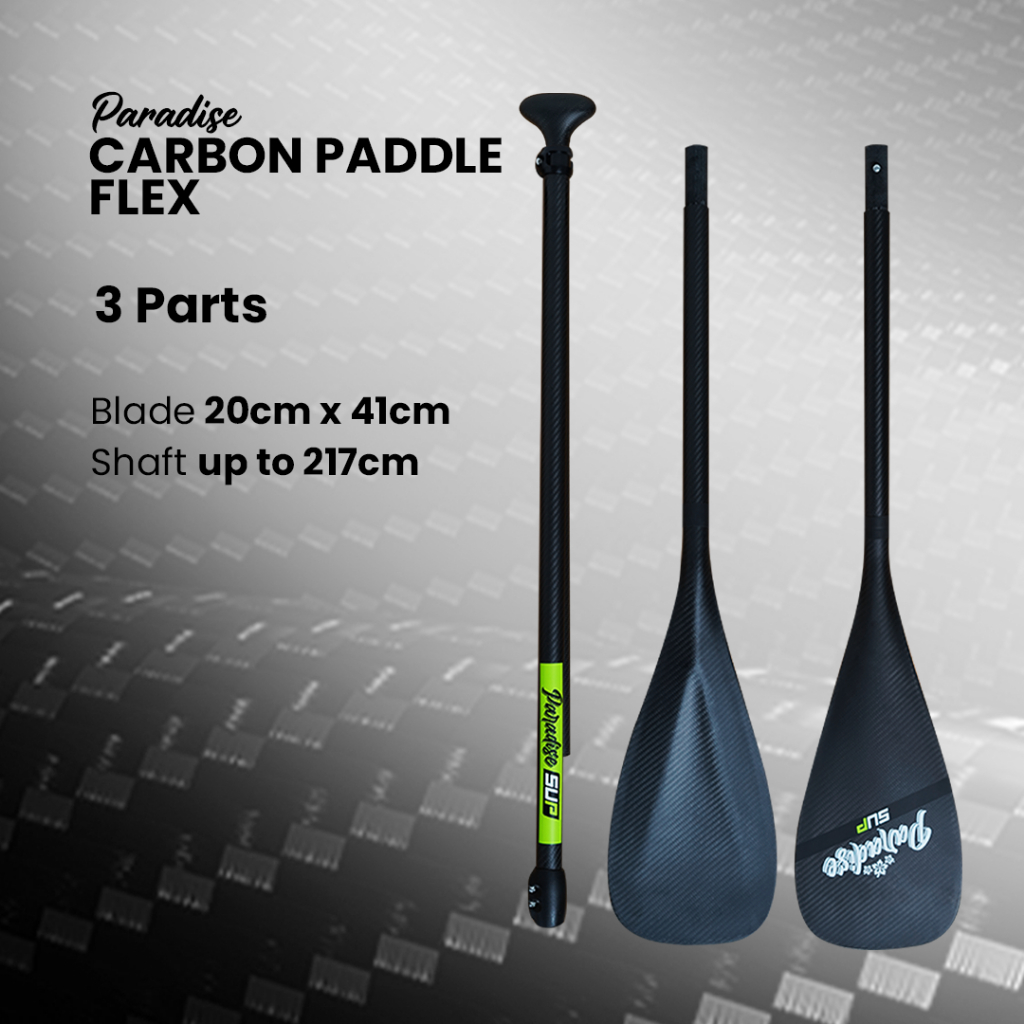 Paradise Carbon Paddle SUP Flex 3 parts / Dayung Karbon Stand Up Paddle / Adjustable Paddle Carbon