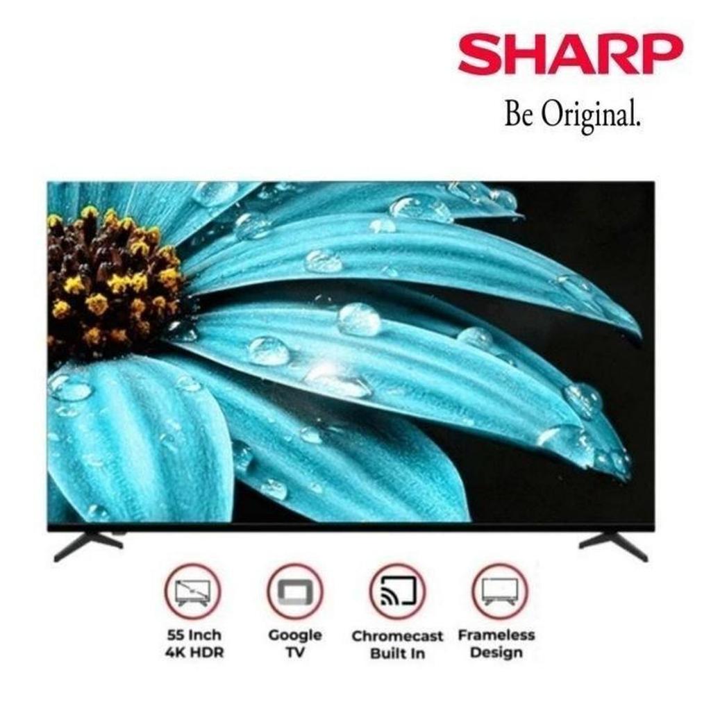 SHARP TV 55FJ1X 55 Inch TV 4T-C55FJ1X Google TV SHARP Hdmi (MEDAN)