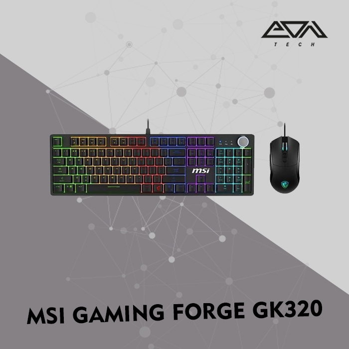 MSI Gaming FORGE GK320 COMBO Mechanical - Red Switch (Keyboard + Mouse)
