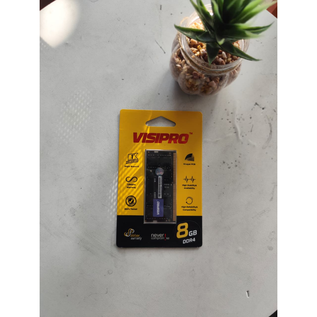 RAM SODIMM VISIPRO DDR4 8GB 21300 VISIPRO Baru & Bergaransi