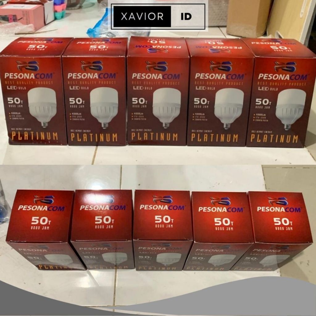 XV [ 5 pcs ] Lampu LED Starlux 50 WATT / Omi / Pesona Platinum / lampu bohlam capsule Starlux / Omi 