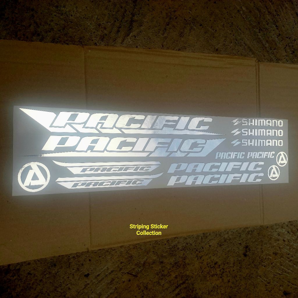 Sticker Stiker Sepeda PACIFIC Cutting