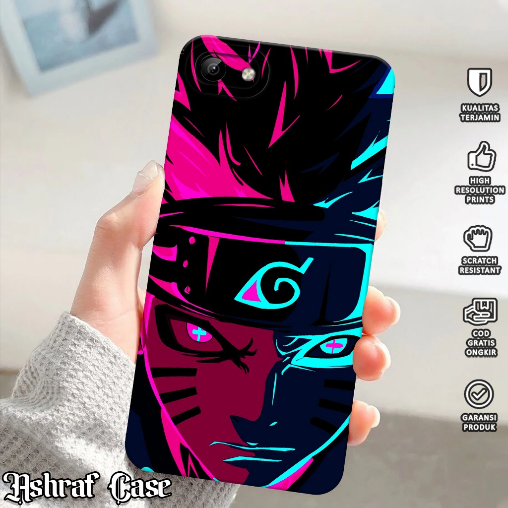 Softcase Premium For Vivo 1808 [ NRUTO ] - Case Terbaru - Silicon Cassing Hp Wanita / Pria - Softcas