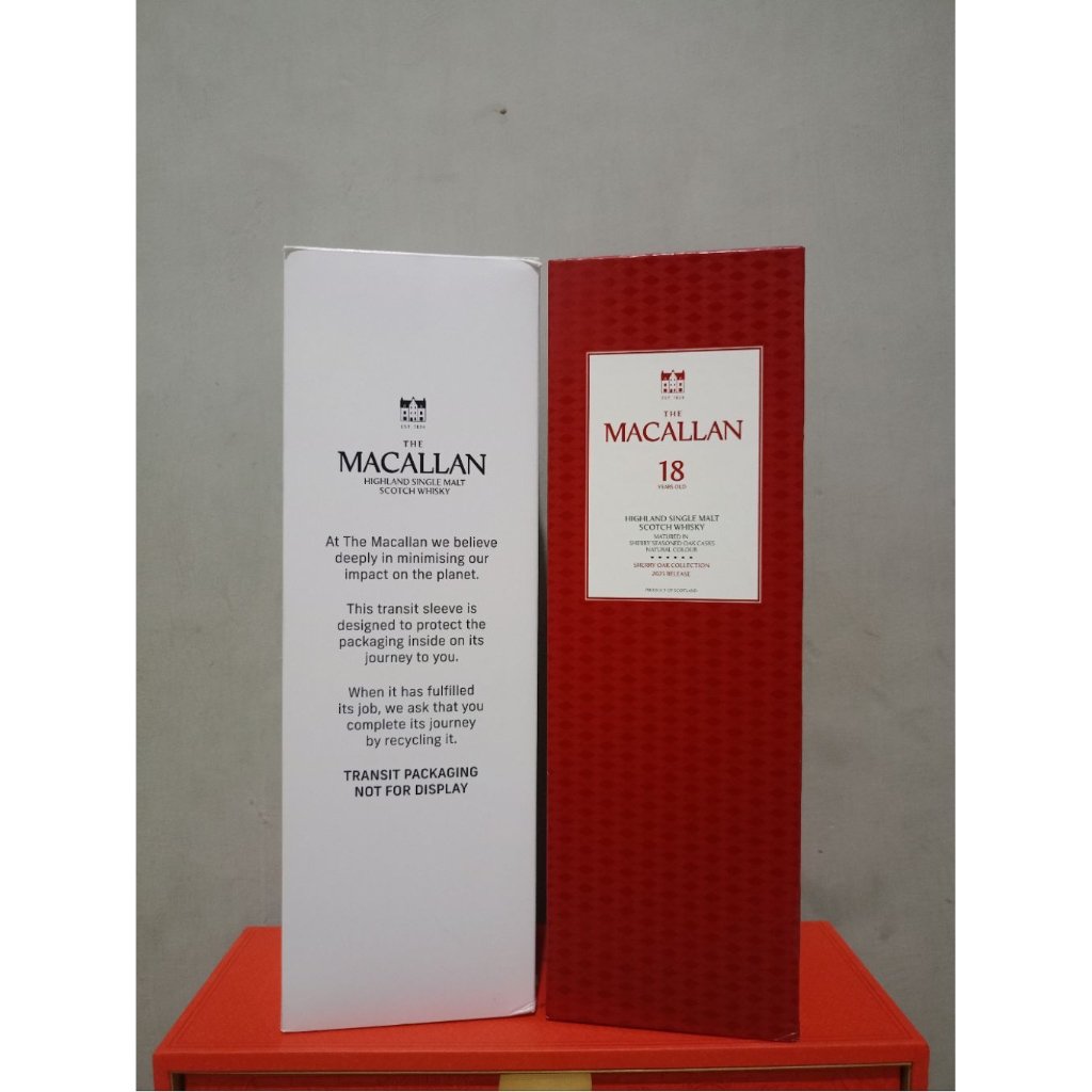 botol bekas macallan18 new