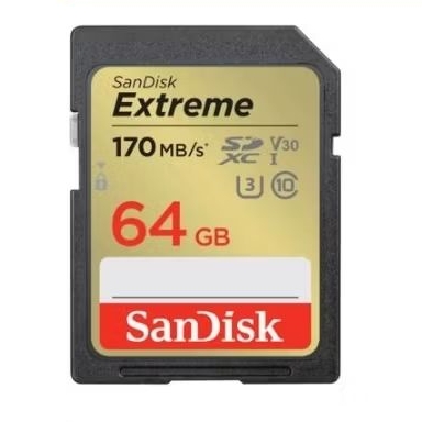 NEW SanDisk Extreme SDXC Card 64GB 170MB/s UHS-I U3 V30 4K UHD ORIGINAL OFFICIAL STORE micro SD andr