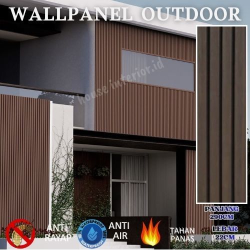 Wall Cladding Wpc Panel Outdoor (PREMIUM) 3meter/Kisi-Kisi/Wallpanel/Wpc Murah / Wpc Wall Panel