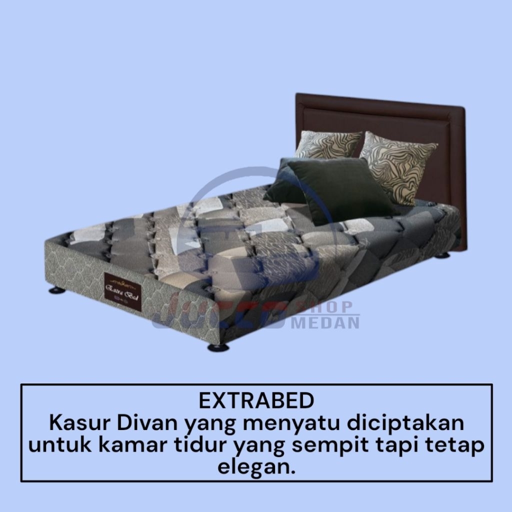 [ JUCCO ] EXTRABED Dacota 120x200 - Springbed Extrabed Murah - Springbed Fullset Bawah 120x200 -Bed 