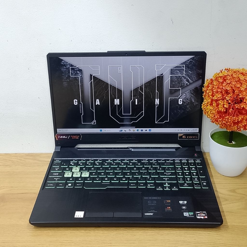 Laptop Second ASU TUF A15 FA506IHRB Amd Ryzen 5 4600H Vga Nvidia GeForce GTX 1650 (Vram 4GB) Ram8GB/