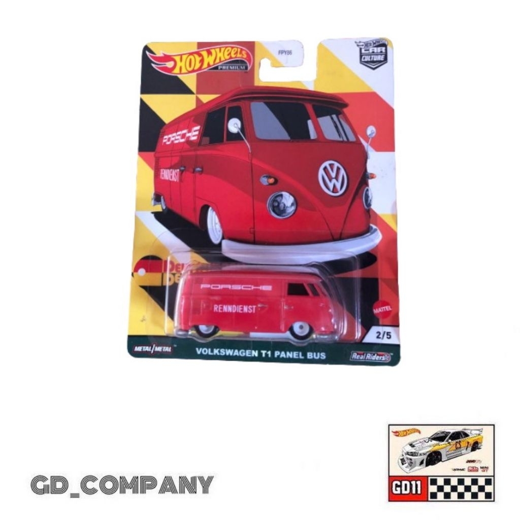 Hotwheels Premium Volkswagen T1 Panel Bus