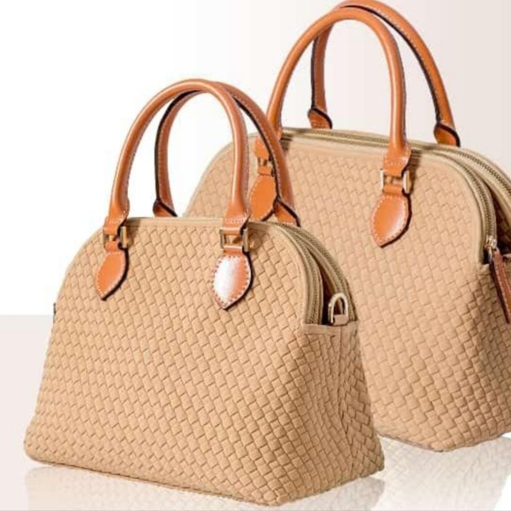 Linette edeline | tas selempang anyam | tophandle bag