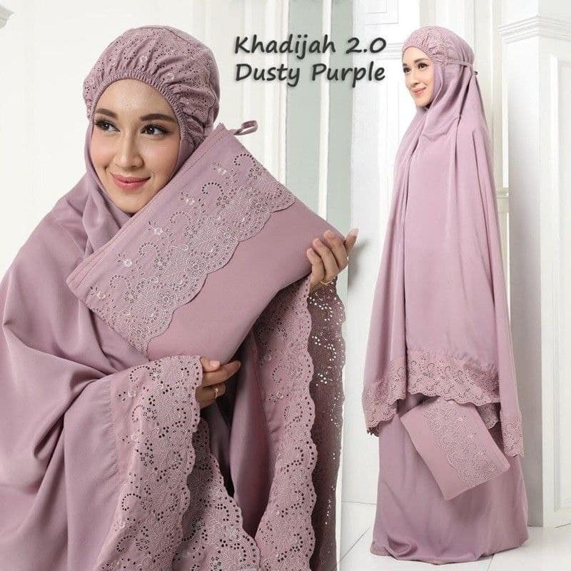 Mukena Dewasa Siti Khadijah Katun Premium Bordir Exclusive Siti Hamidah