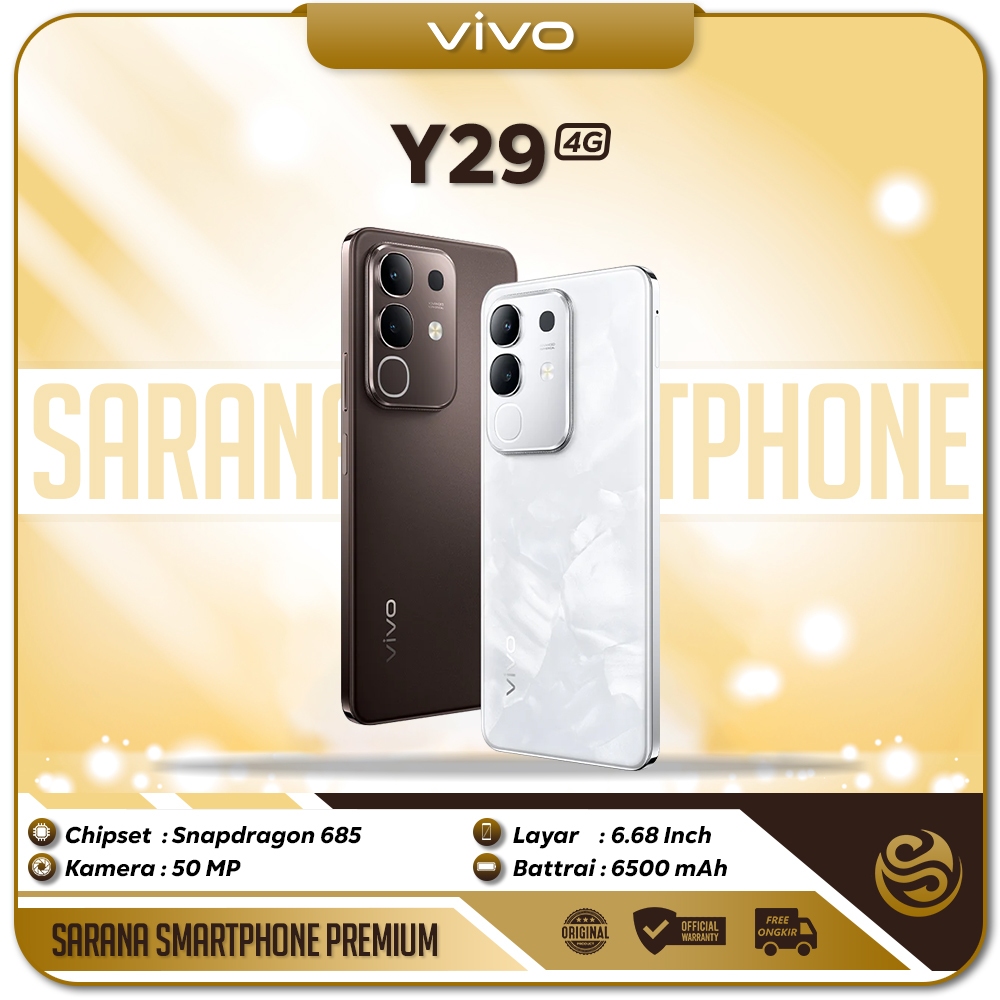 Vivo Y29 Qualcomm Snapdragon 685 6500mAh Fash Charging 44W Tahan Banting Ekstrem Hp Android 1jutaan