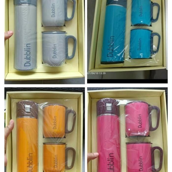 FLXShop - Termos dan Gelas Mug Polo Dubblin/3otol Regent Gift Set 3 pcs Bagus