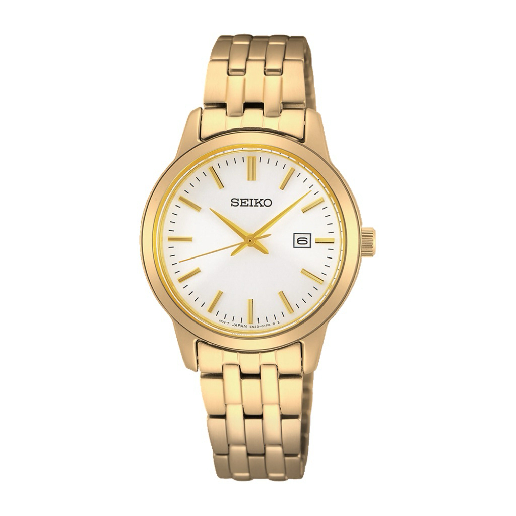 JAM TANGAN ANALOG WANITA SEIKO SUR412P1 / SUR412 / SUR412P CLASSIC MODEL QUARTZ MOVEMENT DISCOVER MO