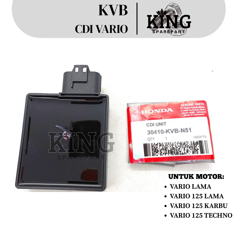 KVB CDI UNIT VARIO LAMA / VARIO KARBU / VARIO 125 TECHNO / VARIO 125 LAMA / ECU / ECHU / CDI / PENGA