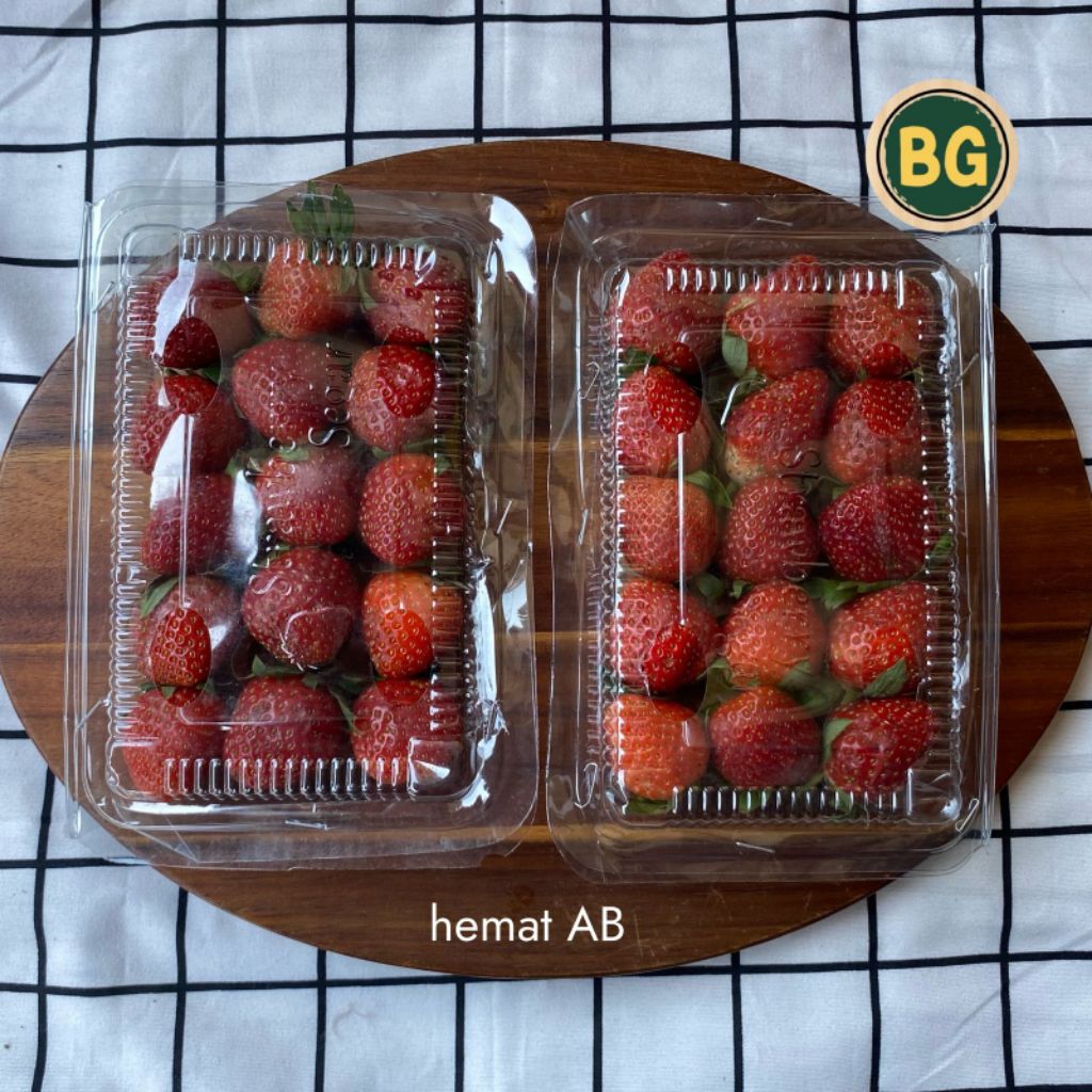 Strawberry Grade AB (2mika),murah,grosir,buah segar,Paket hemat