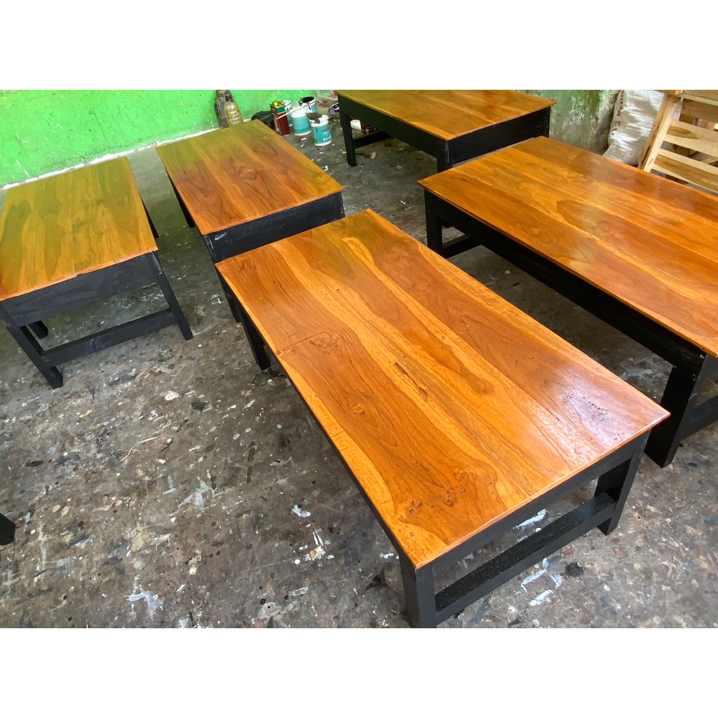 Meja pendek serbaguna kayu jati, table