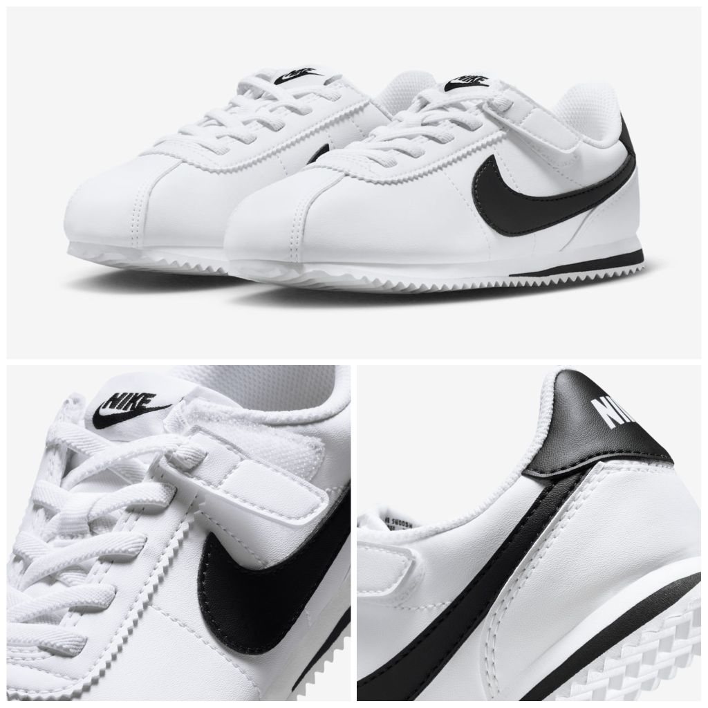 Nike Kids Cortez EasyOn White / Black SALE ORIGINAL STORE