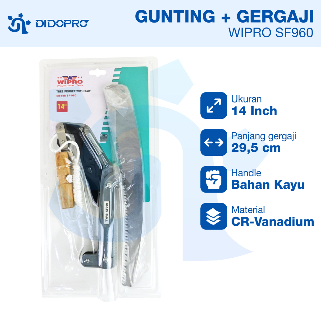 WIPRO SF-960 Gunting Dahan Tarik Gunting Galah Tarik dan Pisau Gergaji / Gunting Dahan Tarik / Gerga