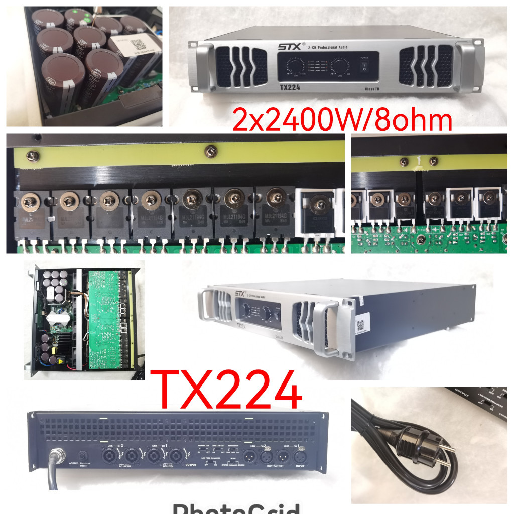 STX POWER : Power Amplifier 2*2400w 8Ohm X224