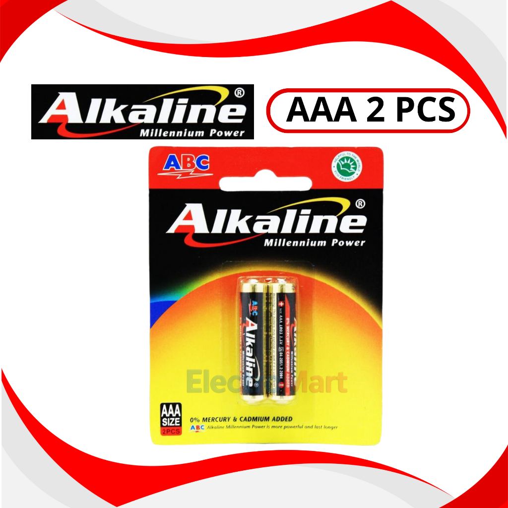 Baterai ABC Alkaline AA Isi 2 - Baterai ABC Alkaline AAA Isi 3 - Battery ABC AA Alkaline - Battery A