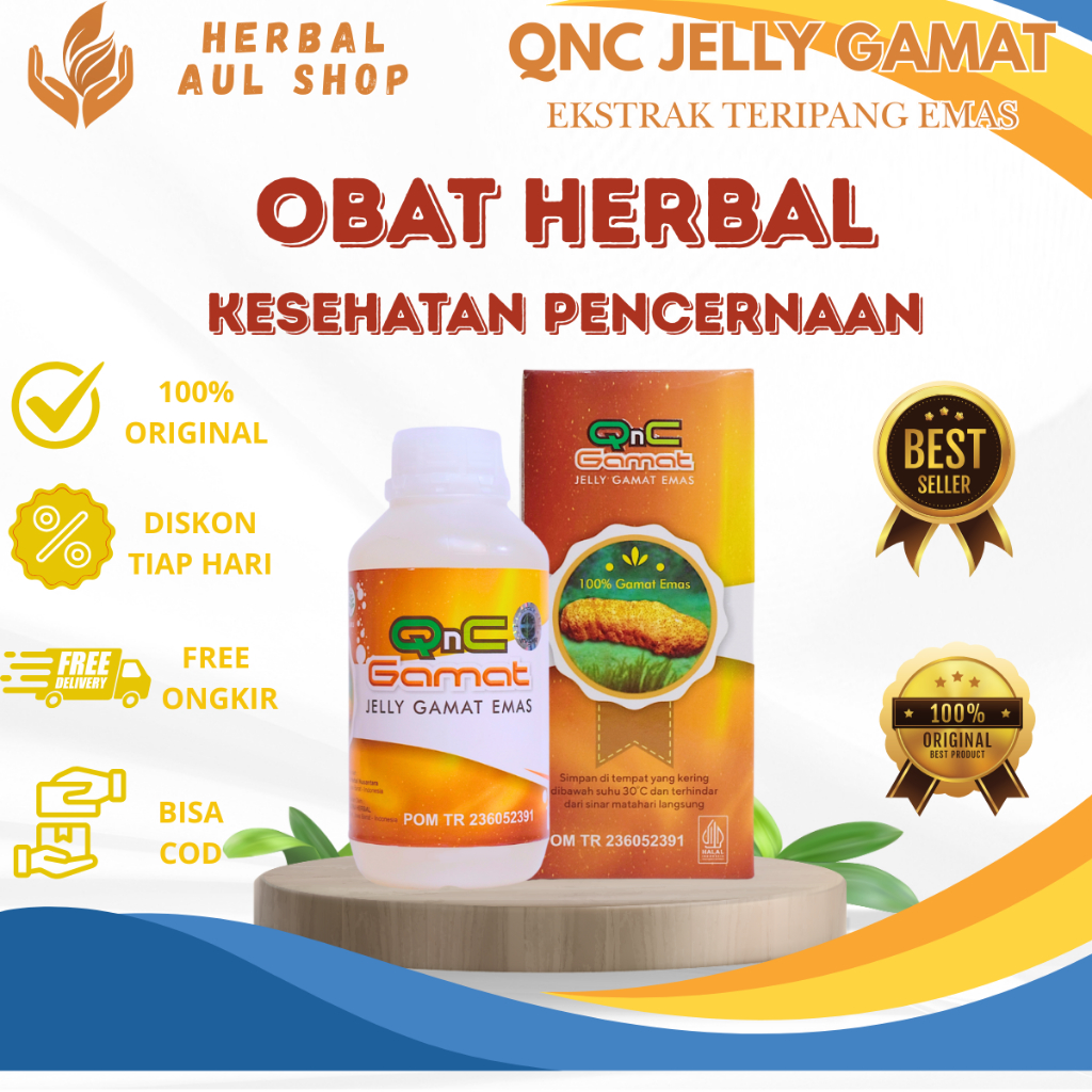 Qnc Jelly Gamat Solusi Pelancar Bab Buang Air Besar, Bab Berdarah, Susah Bab, Nyeri Perut - 100% Asl