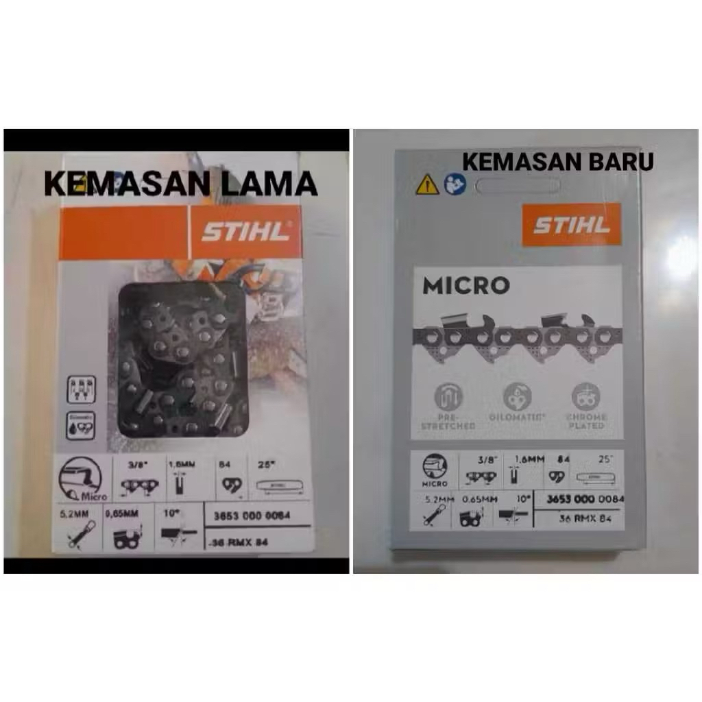 MS070-rantai serba guna bar 36 inch 52mata chainsaw besar asli STIHL
