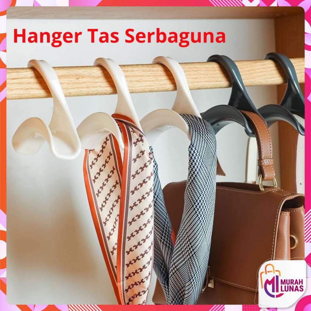 MUNAS  Gantungan Tas Plastik Hanger Tas Serbaguna Bag Hook Hanger Perlengkapan Rumah Gantungan Tas L
