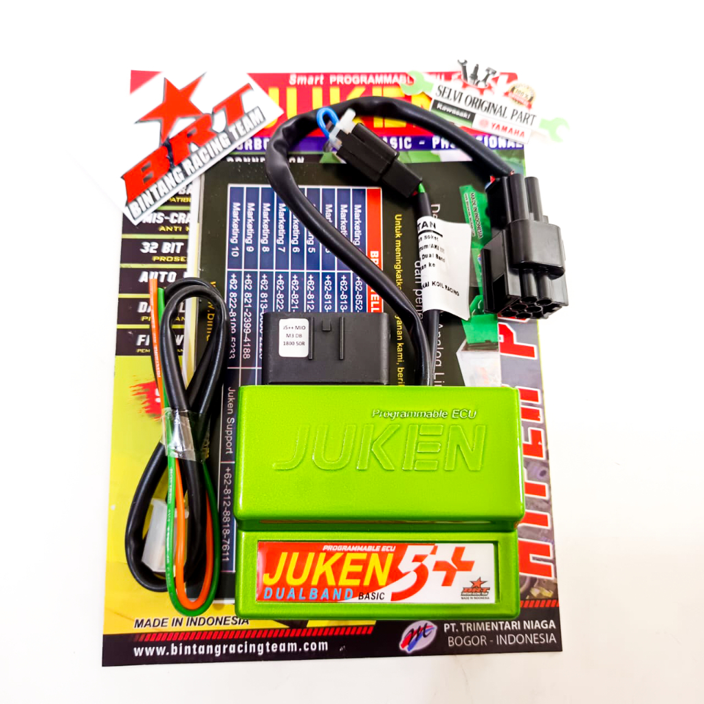ECU JUKEN 5++ JUKEN BRT MIO M3 SOUL GT 125 PIN 24 DUALBAND RACING TURBO