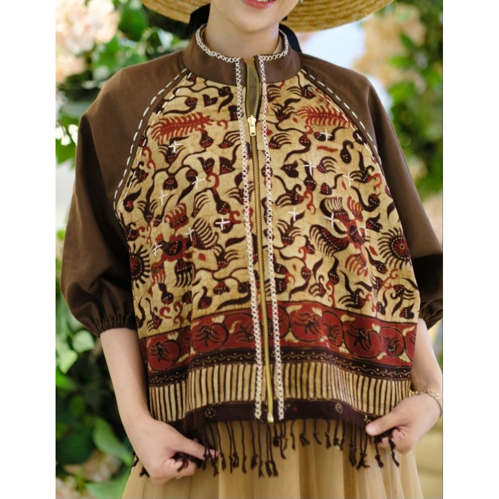 Rasyida Alam - Outer Konita Premium (Wood Coklat)
