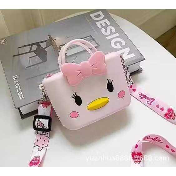 Tas Slempang Jelly Silikon Anak Karakter