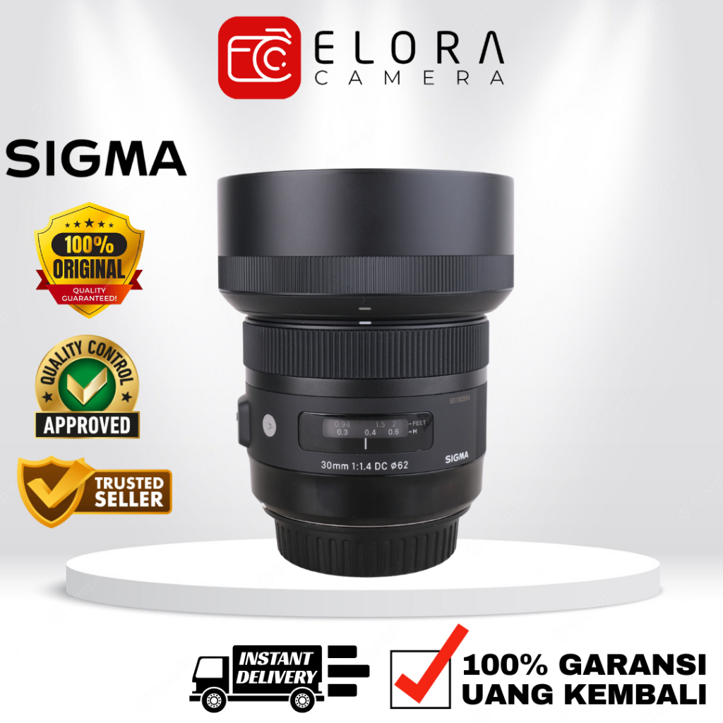Sigma 30mm F1.4 DC Art For Canon / Lensa Sigma Art 30 mm F 1.4 DC For Canon
