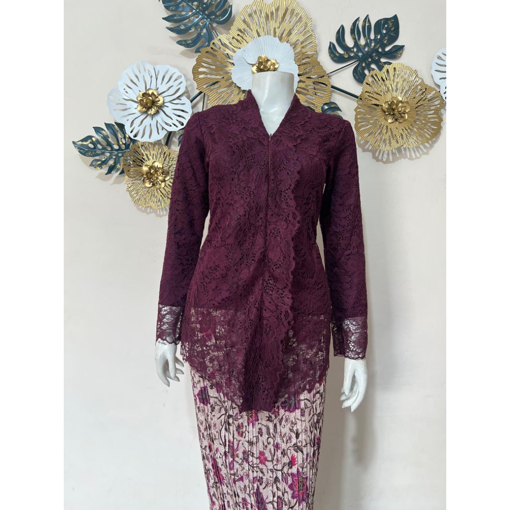ATASAN KEBAYA ENCIM BROKAT/KEBAYA BROKAT/KEBAYA KARTINI PENDEK/KEBAYA MURAH/KEBAYA SIMPLE/KEBAYA SER