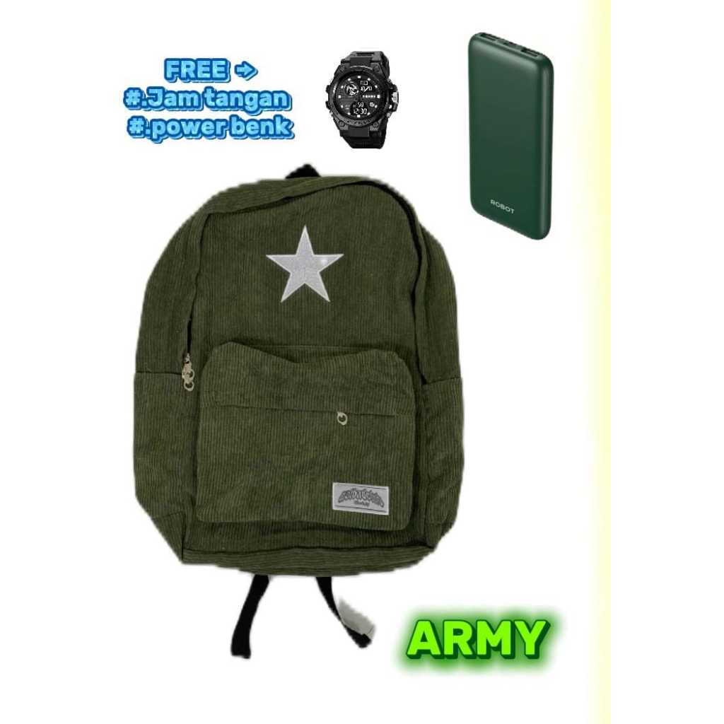 Tas ransel corduroy backpack corduroy | tas ransel sekolah Corduroy Pria Wanita