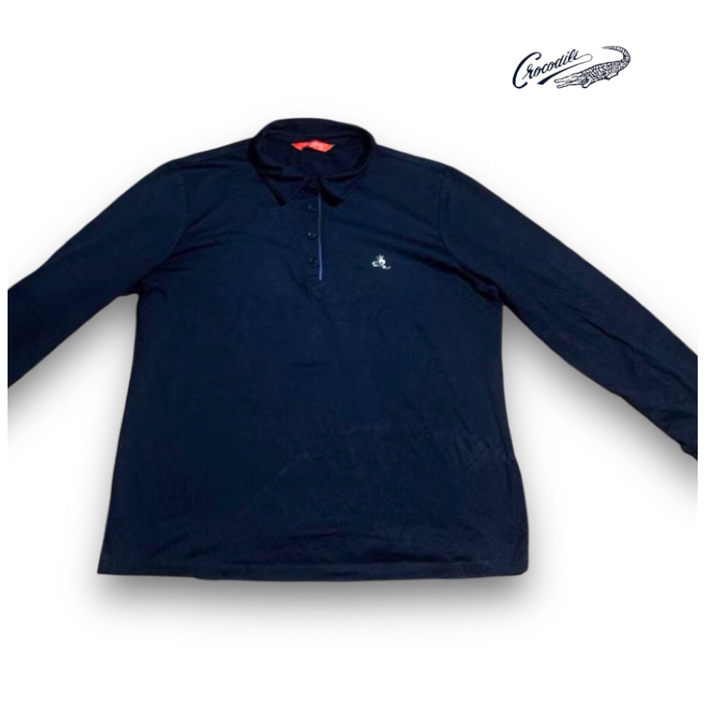 Kaos Polo Dry Wanita CROCODILE  GOLF Navy 100 Original Second Preloved