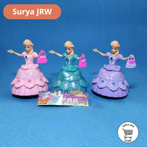 Mainan Boneka Dancing Princess - Dancing Princess Angelina Musik + Lampu
