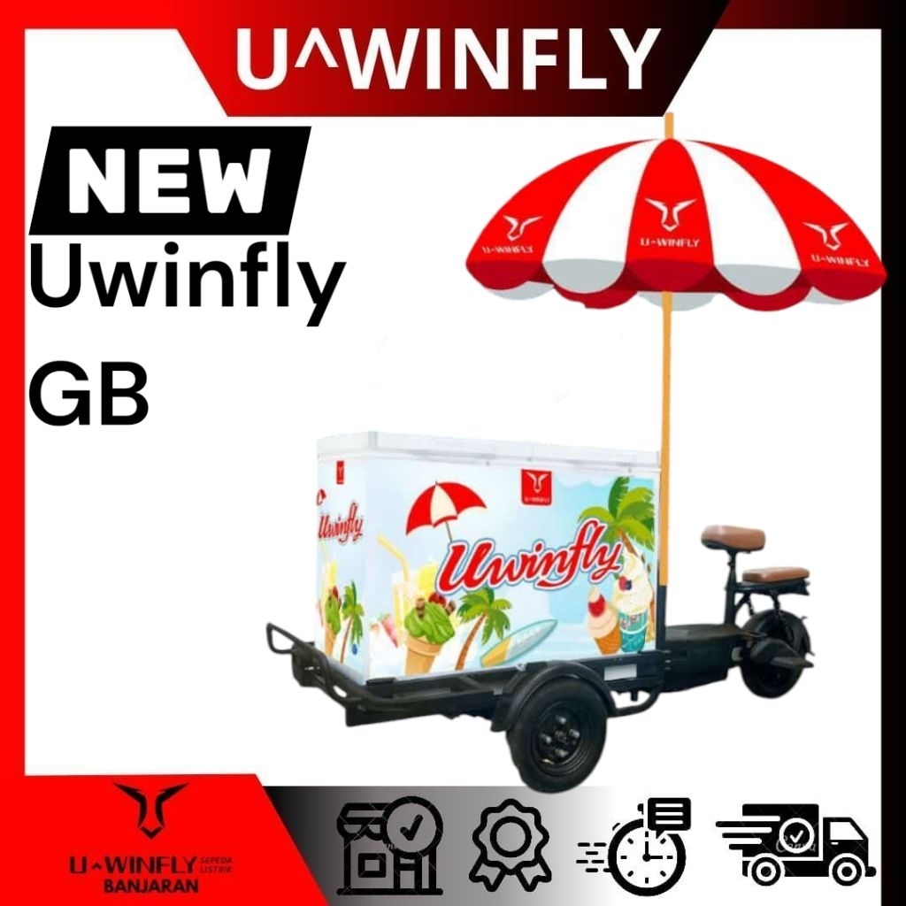 SEPEDA LISTRIK UWINFLY GB | Sepeda Listrik Niaga, Dinamo 600 W