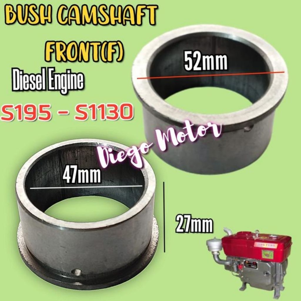 bush camshaft Front mesin diesel Dongfeng tipe 12pk-28pk