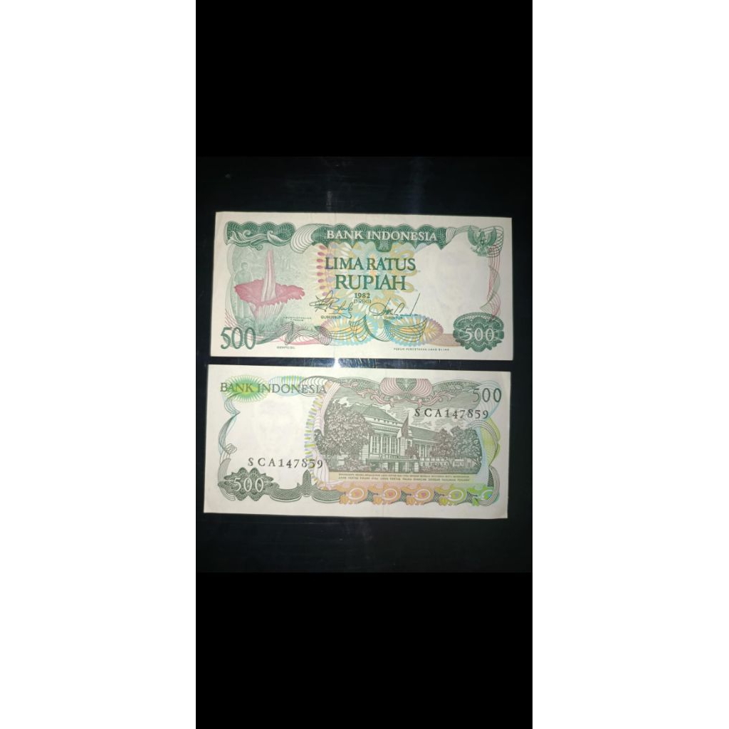 uang kertas baru 500 bunga bangkai asli