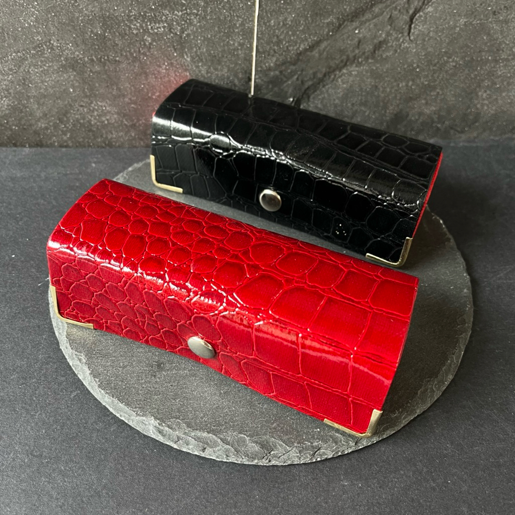 DOMPET CINCIN KULIT SINTETIS MOTIF BUAYA