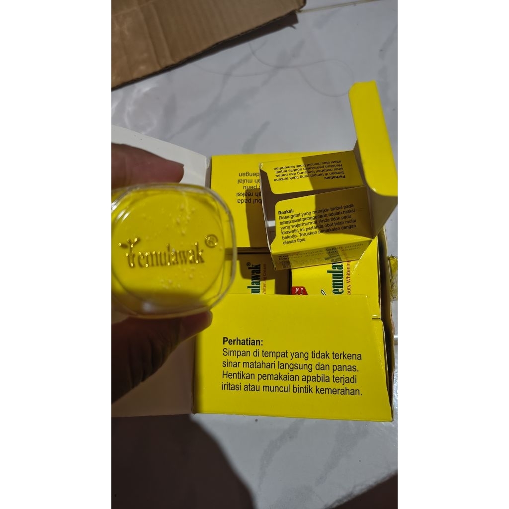 Whitening Cream Temulawak Asli