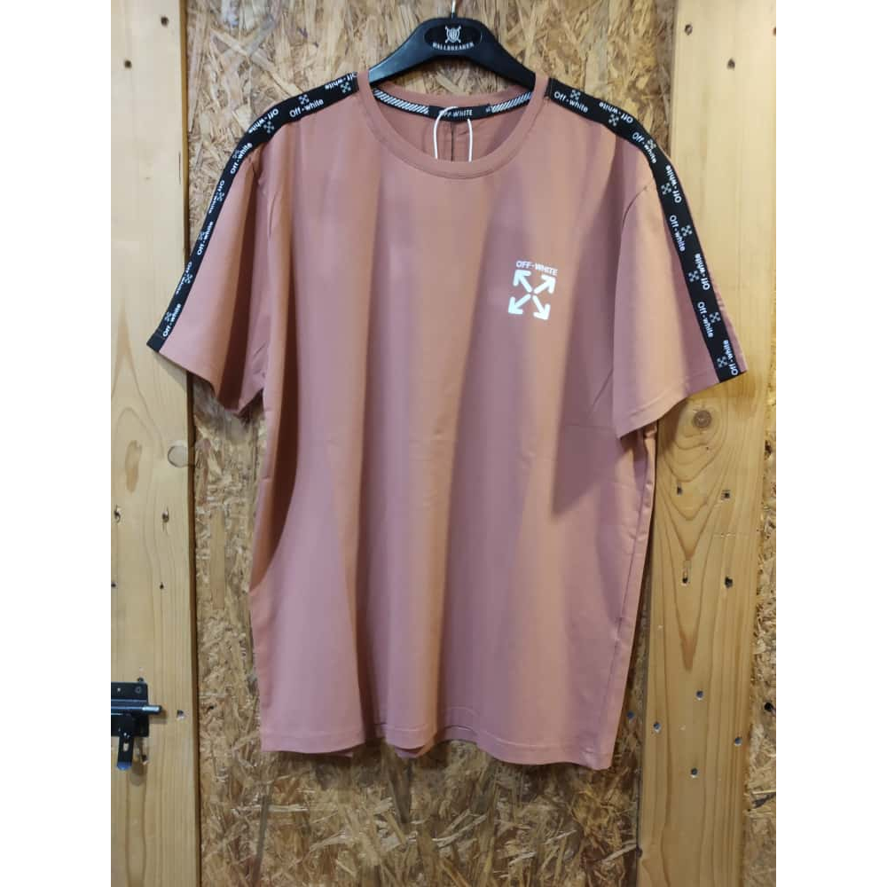 TSHIRT/KAOS LIST IMPORT OFF WHITE