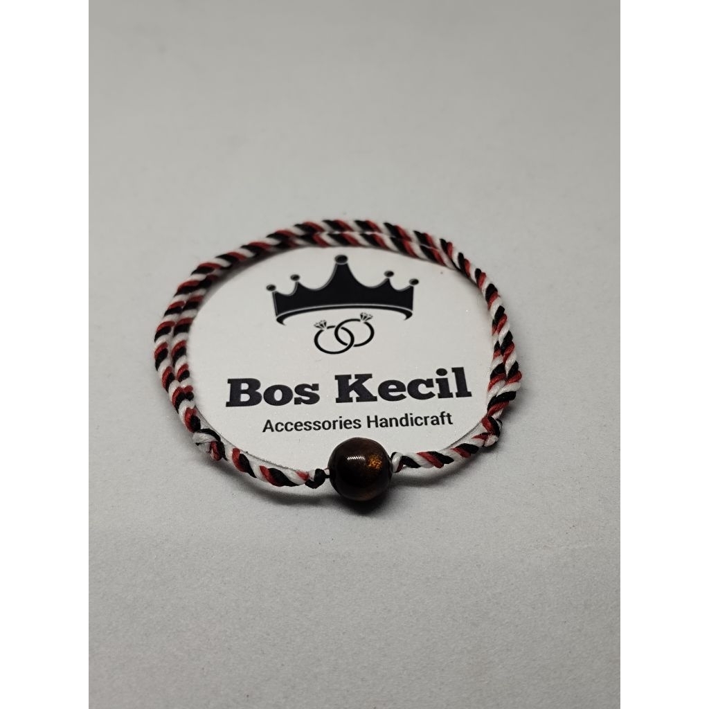 gelang tali tridatu asli bali mix tali arus serat emas / uli serat emas / akar bajar emas