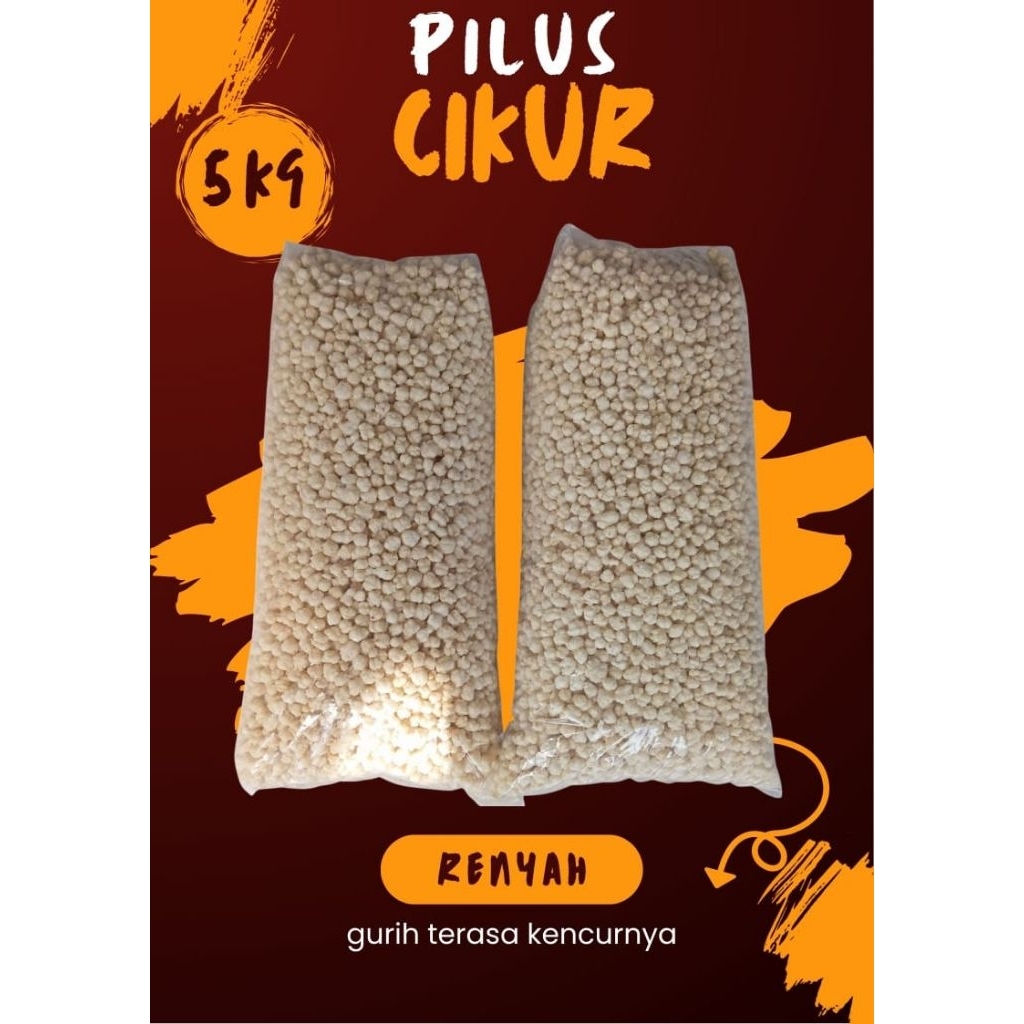 pilus cikur/tiktak kencur/pilus Unyil 5kg